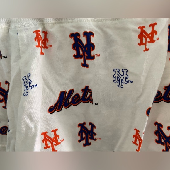 Concepts Sport MLB NY Mets Women’s Shorts Size S White w Blue & Orange Lettering - Picture 3 of 7
